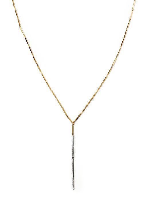 Banana Republic Sparkle Y Necklace Size One Size - Mixed Metal