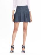 Banana Republic Womens Ruffle Pinstripe Skirt Size 0 - Blue Stripe