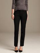 Banana Republic Womens Sloan Fit Black Straight Leg Size 0 Petite - Br Black