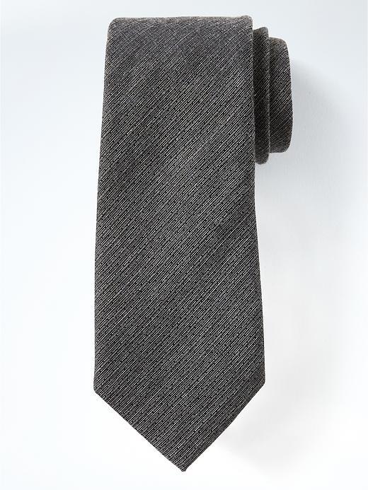 Banana Republic Mens Texturedpin Dot Nanotex Tie - Smoke Gray
