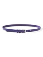 Banana Republic Womens Lizard-print Small Trouser Belt Purple Size Xs