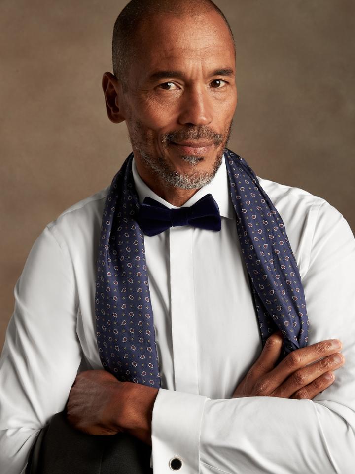 Slim-fit Tuxedo Dress Shirt