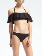 Banana Republic Womens Off Shoulder Bikini Top - Black