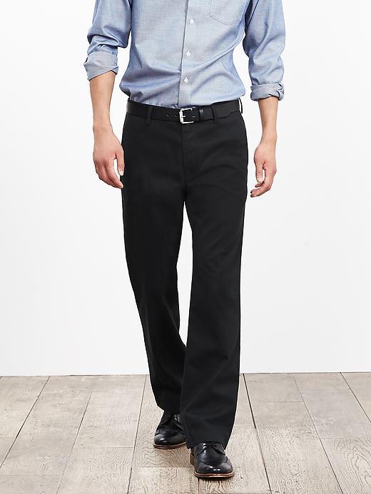 Banana Republic Mens Dawson Relaxed Cotton Chino Size 32w 36l Tall - Black
