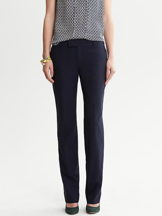 Banana Republic Martin Fit Navy Lightweight Wool Straight Leg - Navy