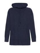 Banana Republic Womens Tunic Hoodie Sweater Navy Blue Size Xs