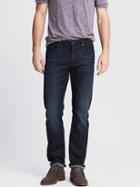 Banana Republic Mens Washed Indigo Slim Traveler Jean Washed Indigo Size 36w