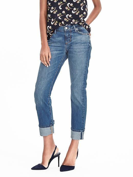 Banana Republic White Oak Rigid Straight Jean - Light Wash