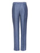 Banana Republic Mens Slim Blue Linen Suit Pant Comet Blue Size 31w
