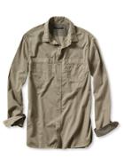 Banana Republic Mens Slim Fit Garment Dye Shirt Size L Tall - Gray Sage