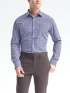 Banana Republic Mens Camden Fit Supima Cotton Shirt - Anchor Royal