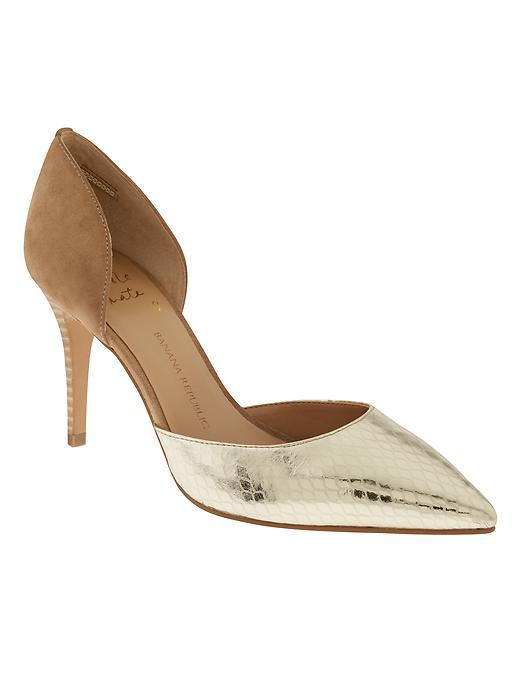 Banana Republic Alicia D'orsay Pump Size 10 - Pale Gold