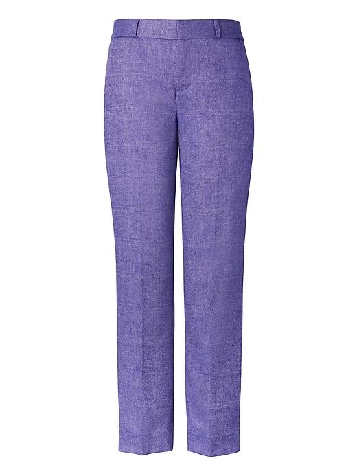 Banana Republic Womens Avery Fit Herringbone Pant - Purple