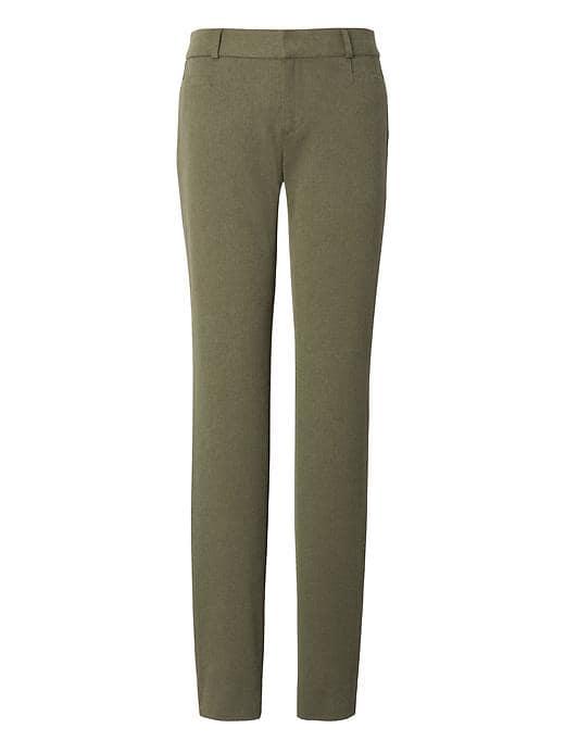 Banana Republic Womens Sloan Skinny-fit Brushed Bi-stretch Pant Olive Size 16