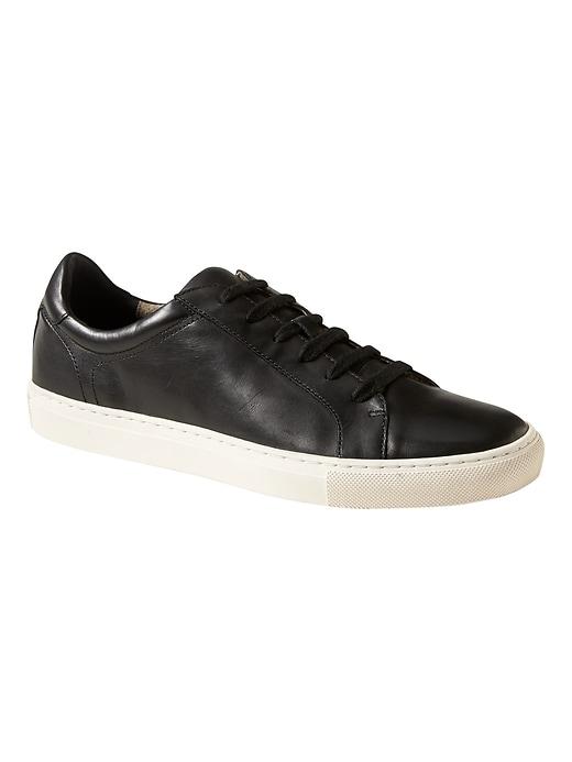 Banana Republic Mens Lace-up Sneaker Black Size 10 1/2