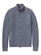 Banana Republic Mens Supima Cotton Full-zip Sweater Jacket Everblue Size L