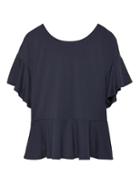 Banana Republic Womens Lace-up Back Ponte Couture Tee Navy Size Xxl