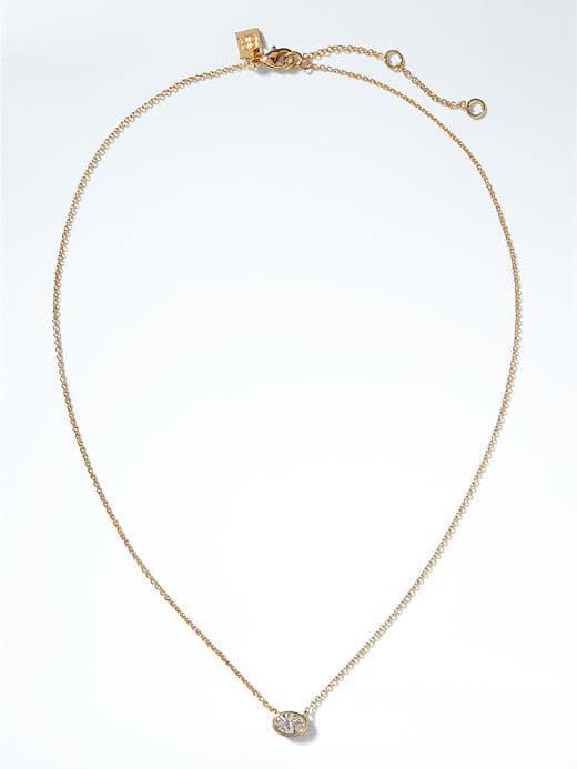 Banana Republic Delicate Mixed Shapes Pendant Necklace - Gold