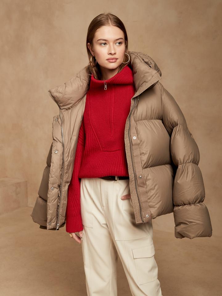 Oversized Half-zip Sweater