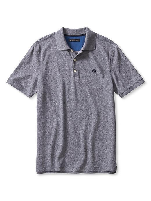 Banana Republic Mens Signature Pique Polo Size L Tall - Powder Blue Heather
