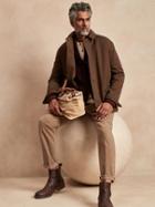 Pleated Brushed Traveler Chino Pant
