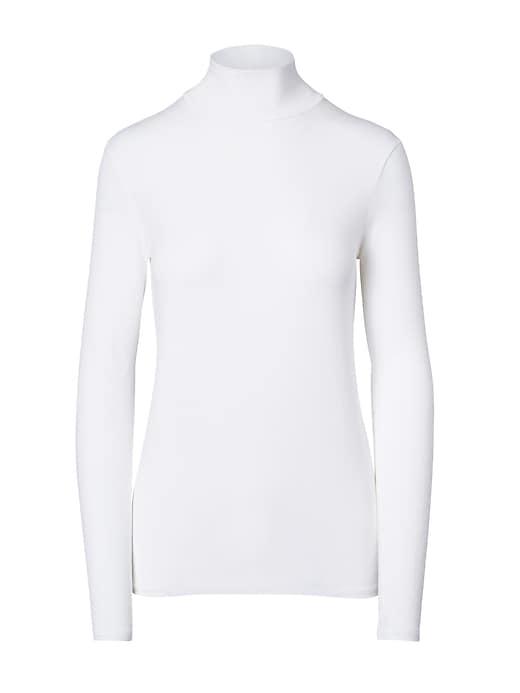 Banana Republic Womens Long-sleeve Stretch-modal Turtleneck White Size Xl