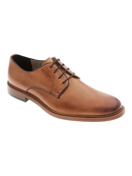 Banana Republic Mens Jennings Italian Leather Oxford Tan Size 7