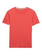 Banana Republic Mens Soft-wash Crew-neck T-shirt Red Coral Size S