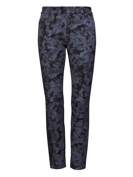Banana Republic Womens Sloan Skinny-fit Floral Pant Navy Floral Size 0