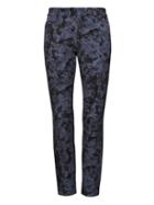 Banana Republic Womens Sloan Skinny-fit Floral Pant Navy Floral Size 0