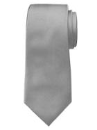 Banana Republic Solid Silk Tie - Light Grey