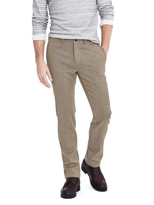 Banana Republic Heritage Khaki Twill Cotton Wool Pant - Taupe