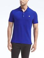 Banana Republic Mens Slim Pique Polo - Dreamy Royal