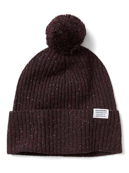 Banana Republic Mens Rib Knit Texture Beanie - Secret Plum
