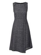 Banana Republic Womens Petite Wrap-front Tweed Dress Blue Combo Size 00
