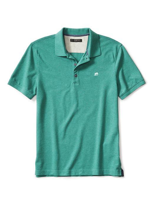 Banana Republic Mens Slim Signature Pique Polo Size L Tall - Green