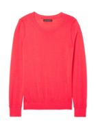 Banana Republic Womens Machine-washable Merino Crew Sweater-neck Sweater Bright Coral Size S
