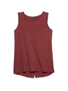 Banana Republic Womens Cotton-modal Blend Split-back Tank Tamale Red Size L