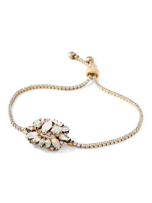 Banana Republic Sparkle Crystal Slider Bracelet - Opal