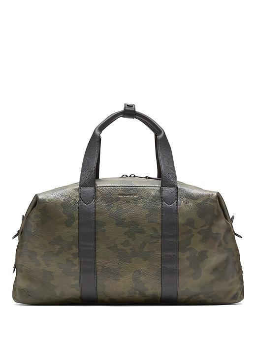 Banana Republic Mens Br X Kevin Love   Camo Leather Duffle Bag Tan & Army Green Size One Size