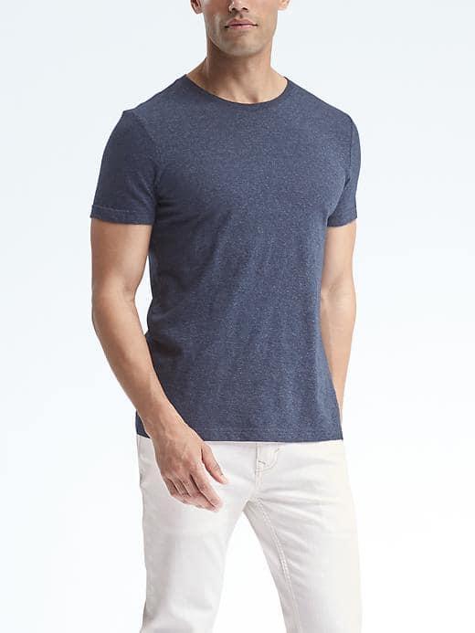 Banana Republic Mens Soft Wash Tee - Midnight Navy
