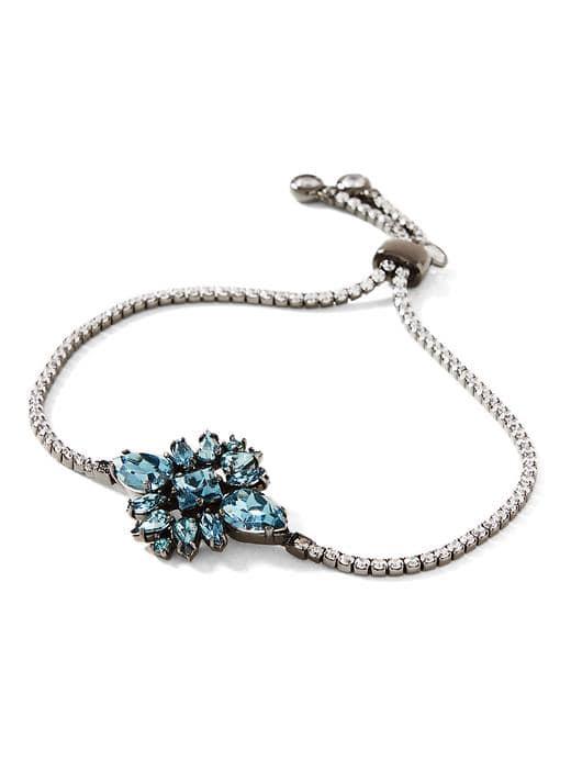 Banana Republic Sparkle Crystal Burst Bracelet - Blue