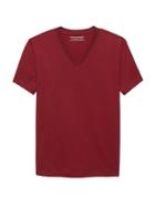 Banana Republic Mens Authentic Supima Cotton V-neck T-shirt Crimson Size M