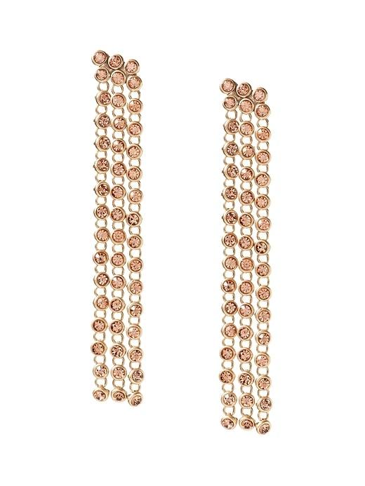 Banana Republic Womens Falling Stones Statement Earring Gold Size One Size