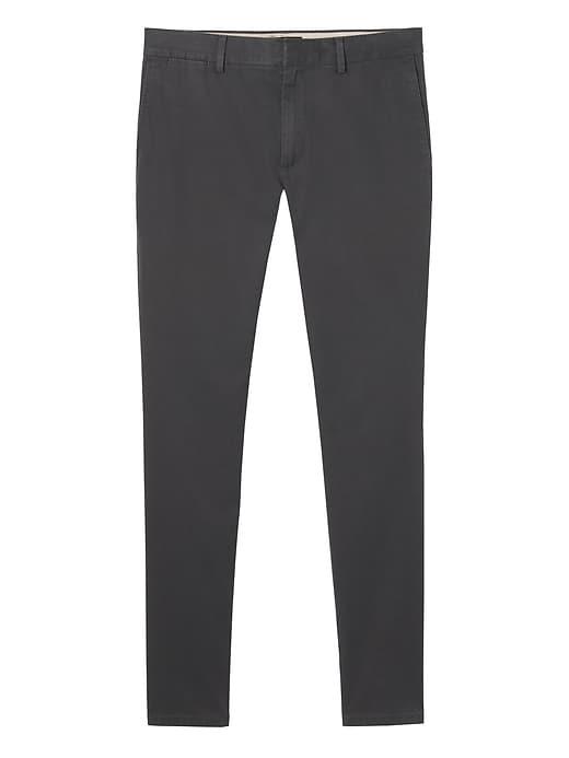 Banana Republic Mens Fulton Skinny Stretch Chino Pant Charcoal Size 34w