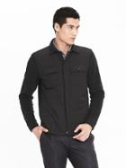 Banana Republic Microfleece Shirt Jacket - Black