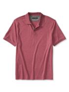 Banana Republic Mens Luxe Touch Polo Size L Tall - Pink Heather