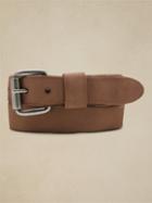 Raw Edge Suede Belt