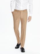 Banana Republic Mens Slim Camel Wool Suit Trouser Size 34w 36l Tall - Camel