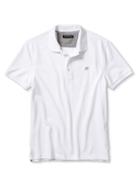 Banana Republic Mens Slim Signature Pique Polo Size L Tall - White
